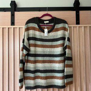 NWT Rylee + Cru Cassidy Stripped Sweater, Size XL